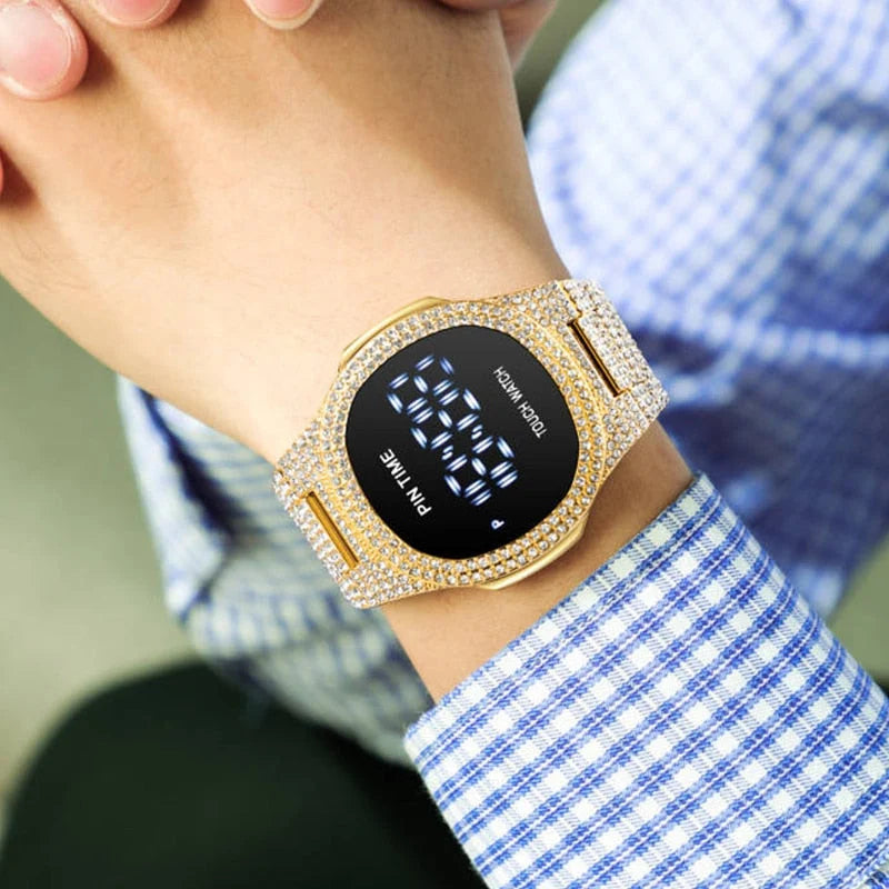 PINTIME Rose Gold Diamond Watch